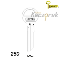 Expres 194 - surový mosazný klíč - 260